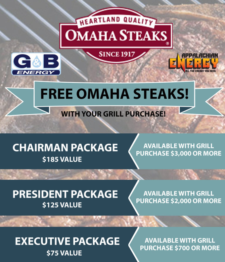 Omaha Steaks Grill Promo G&B Energy