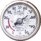 Image of propane tank gauge