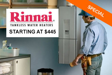 SAVE $$ ON TANKLESS WATER HEATERS