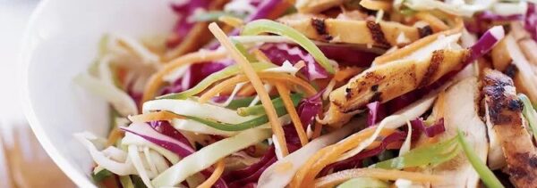 Ginger-Miso Grilled Chicken Slaw